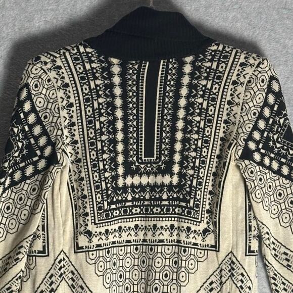 Staring At Stars‎ UO Sz XS Open Front Shawl Cardigan Sweater Waterfall Geometric - Picture 9 of 11